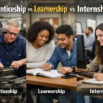 Apprenticeship vs Learnership vs Internship