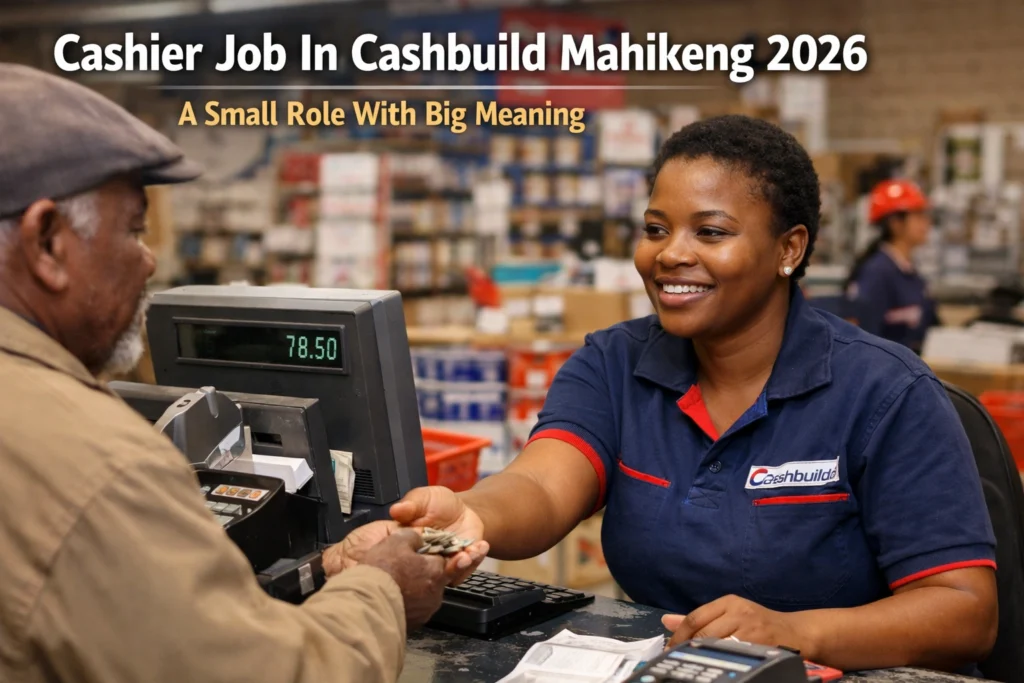 Cashier Job Cashier Job