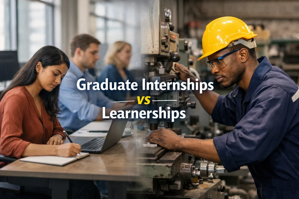 Graduate Internships vs Learnerships Graduate Internships vs Learnerships