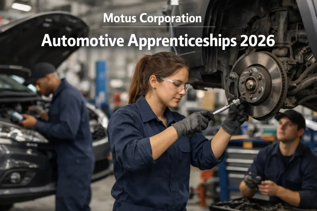 Motus Corporation Automotive Apprenticeships 2026