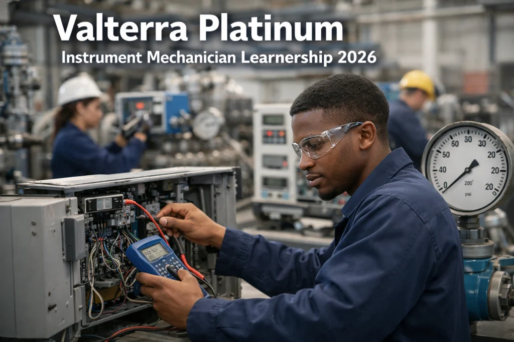 Valterra Platinum Instrument Mechanician Learnership 2026 2 Valterra Platinum Instrument Mechanician Learnership 2026