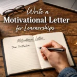 Write a Motivational Letter for Learnerships