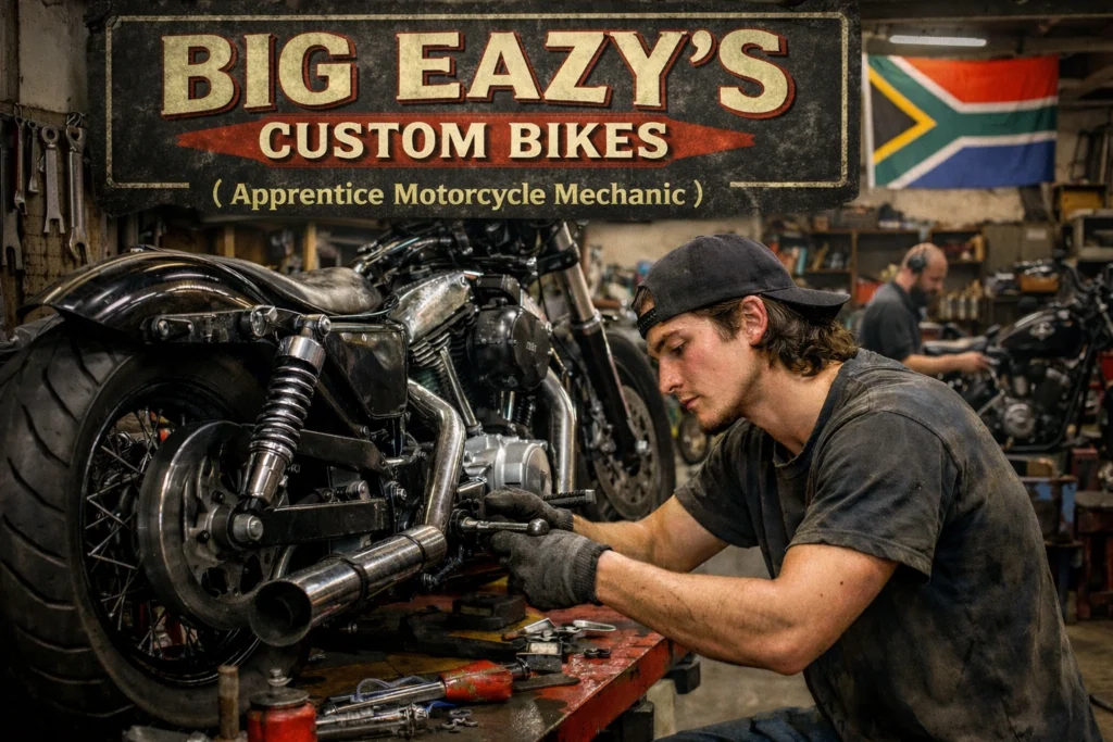Big Eazy’s Custom Bikes ( Apprentice Motorcycle Mechanic ) 2 Big Eazy’s Custom Bikes ( Apprentice Motorcycle Mechanic )