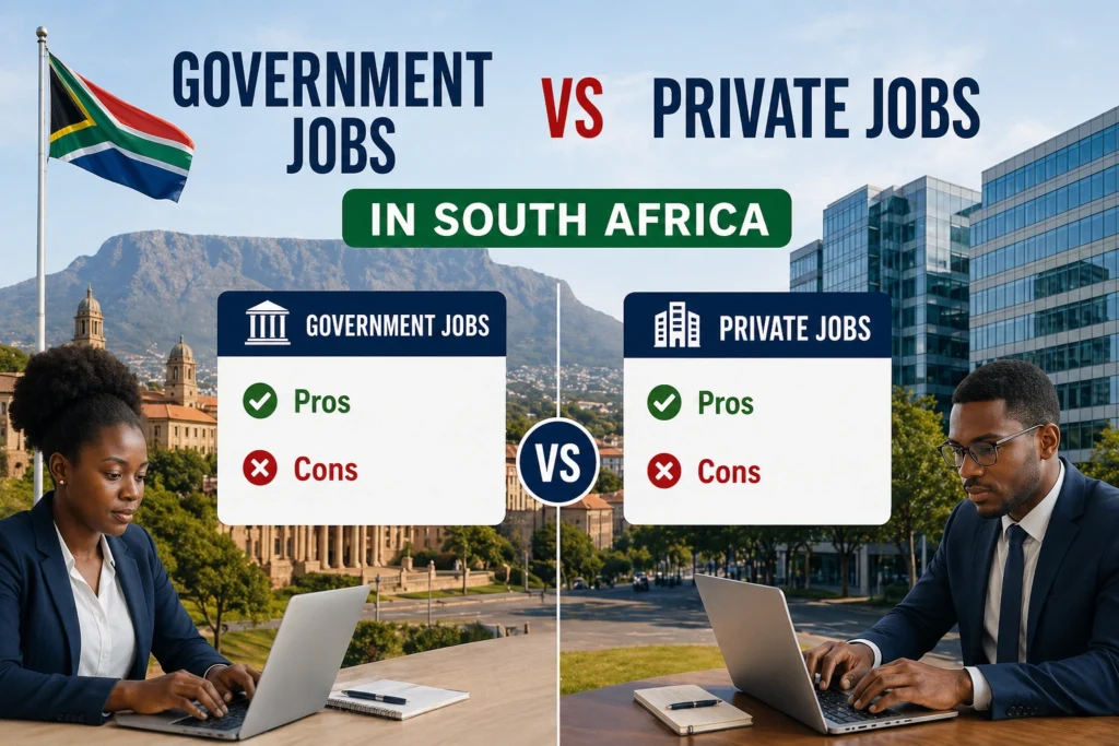 Government Jobs vs Private Jobs in South Africa
