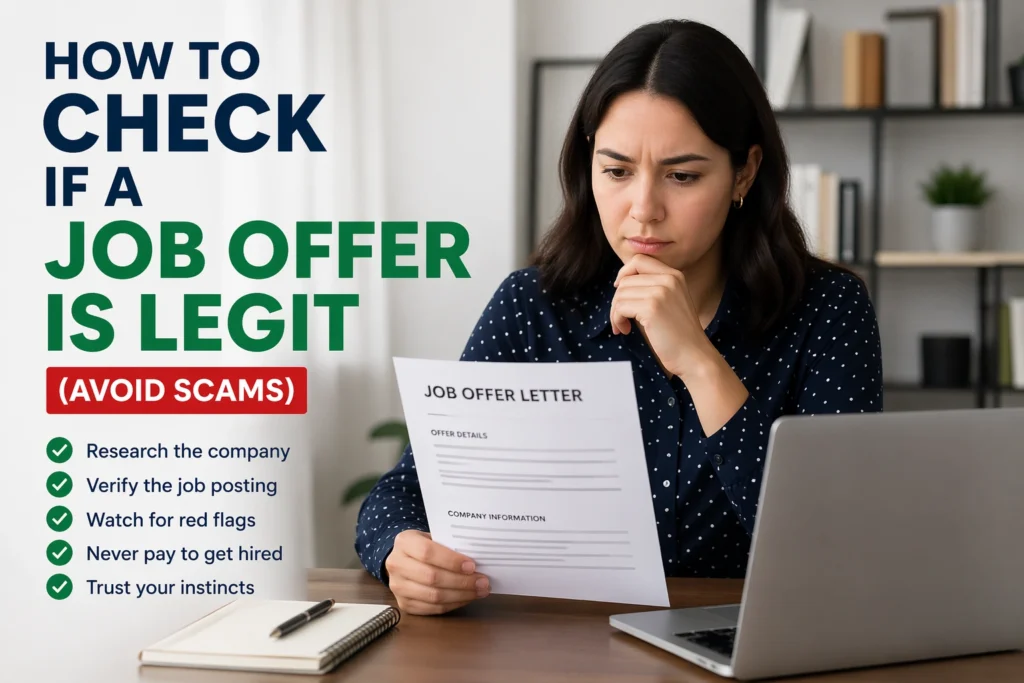 How to Check If a Job Offer Is Legit (Avoid Scams)