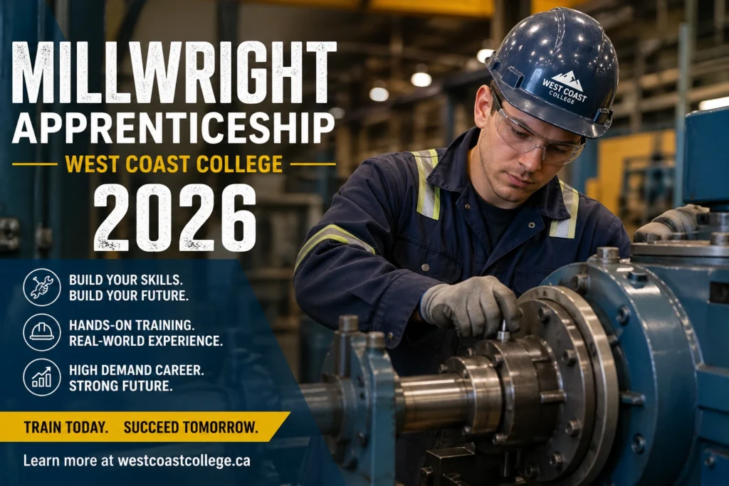 Millwright Apprenticeship – West Coast College 2026