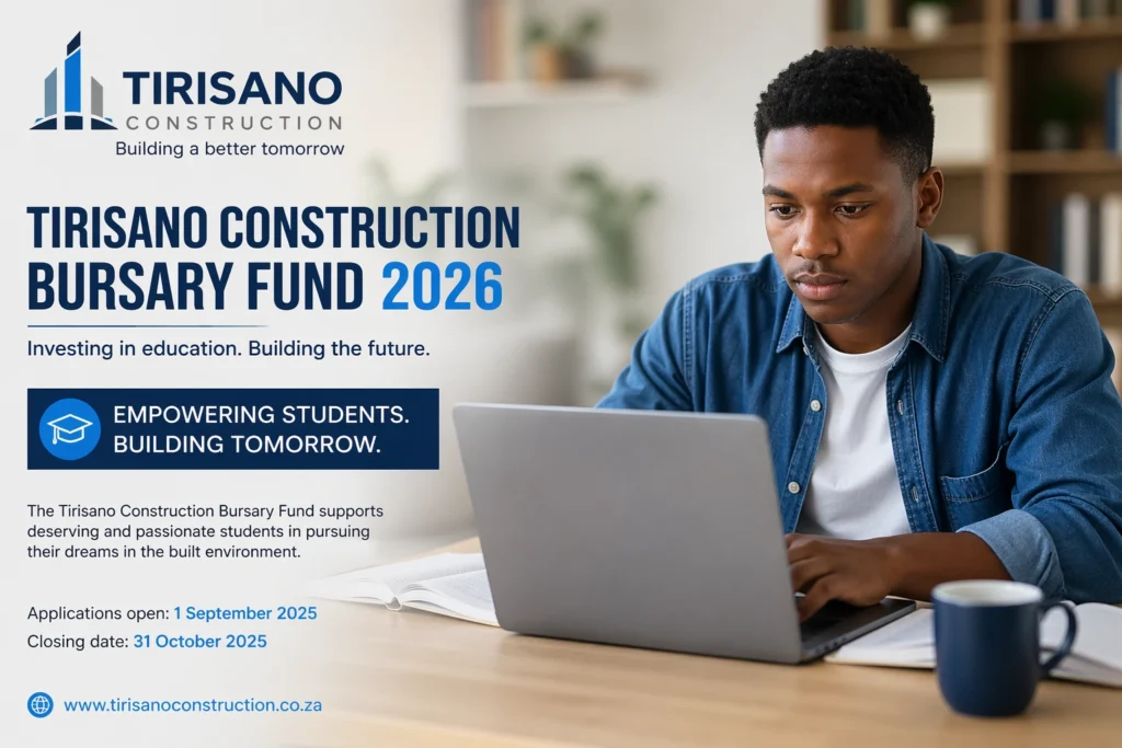 Tirisano Construction Bursary Fund 2026