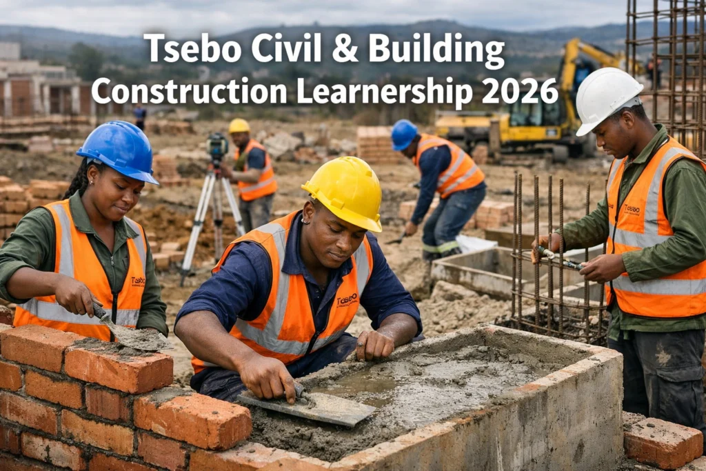 Tsebo Civil & Building Construction Learnership 2026 2 Tsebo Civil & Building Construction Learnership 2026