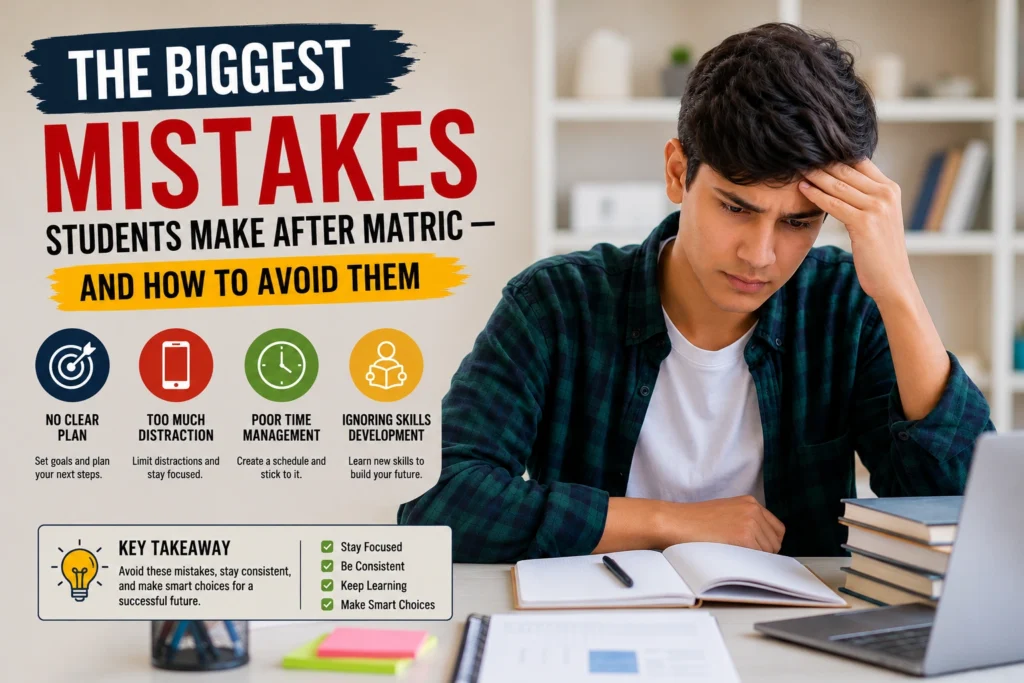 Biggest Mistakes Students Make After Matric