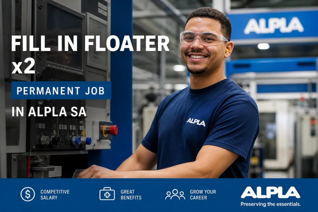 Fill In Floater x2 – Permanent Job in Alpla SA