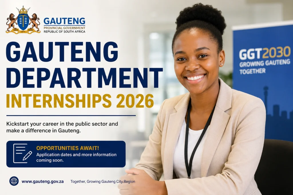 Gauteng Department Internships 2026