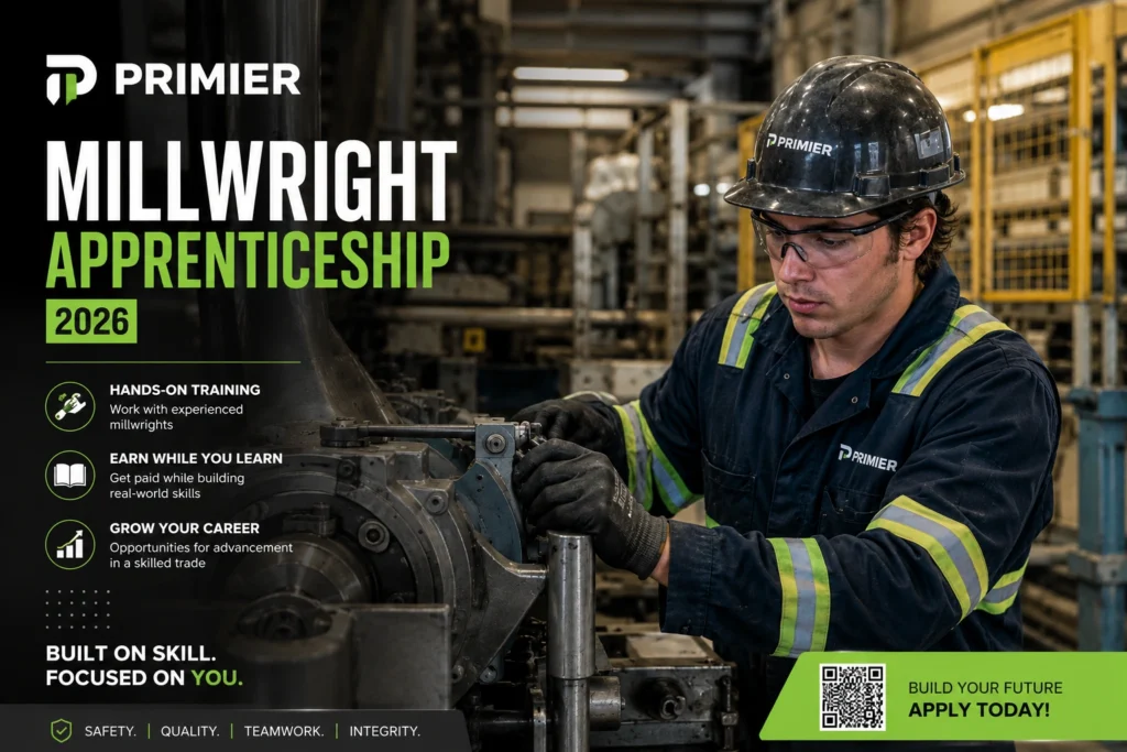 Primier Millwright Apprenticeship 2026