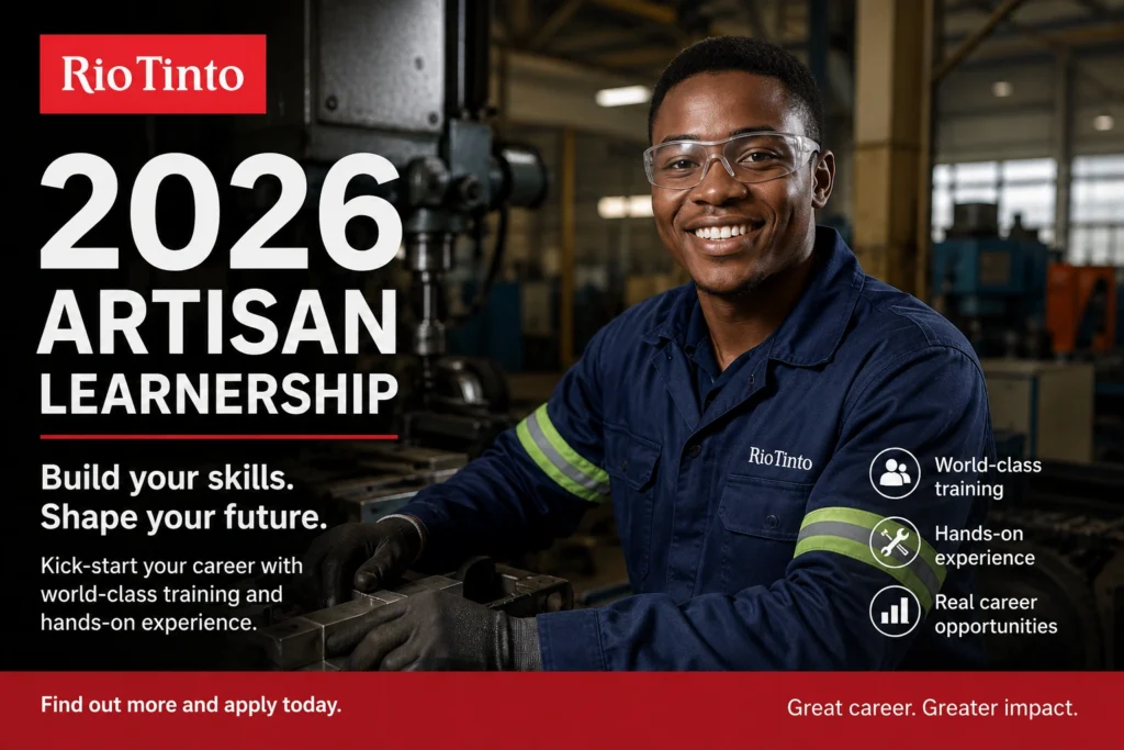Rio Tinto 2026 Artisan Learnership Rio Tinto 2026 Artisan Learnership