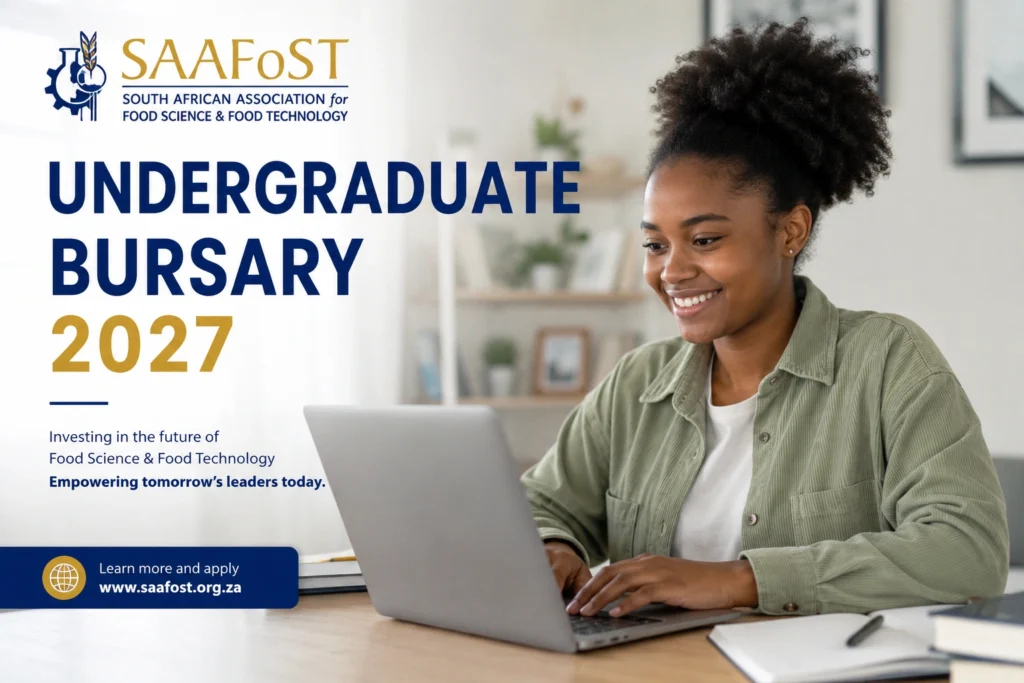 SAAFoST Undergraduate Bursary 2027 SAAFoST Undergraduate Bursary 2027