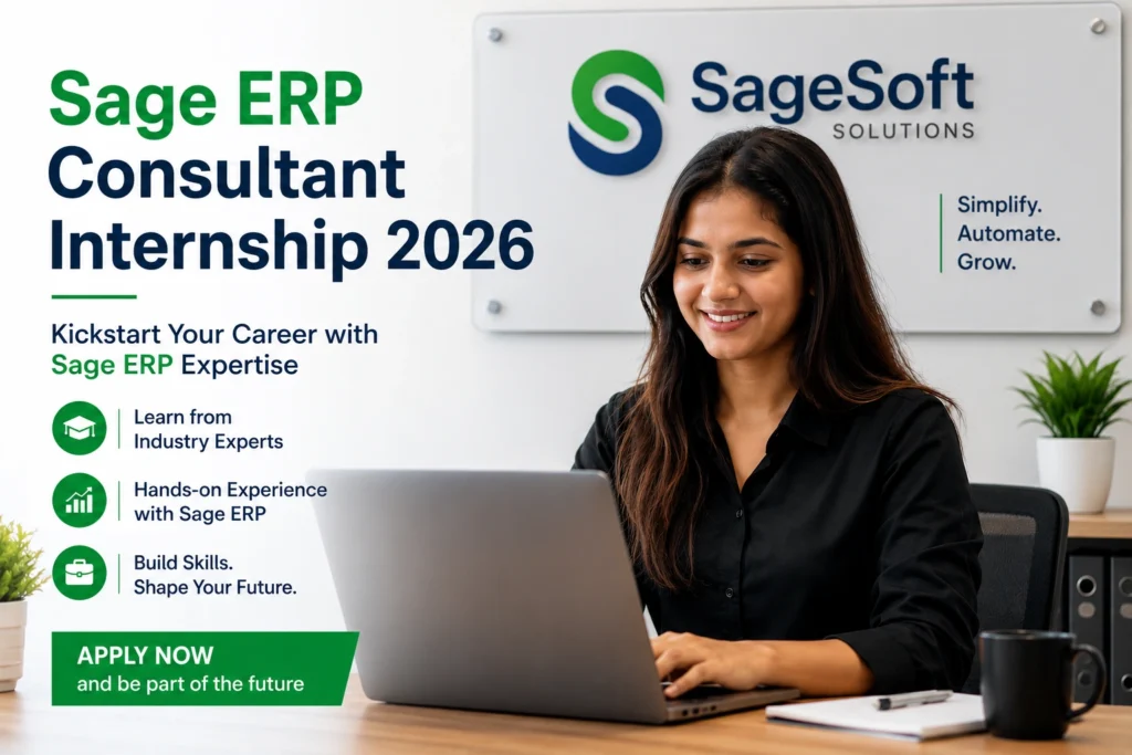 Sage ERP Consultant Internship 2026