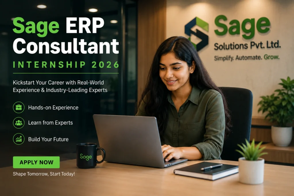 Sage ERP Consultant Internship 2026
