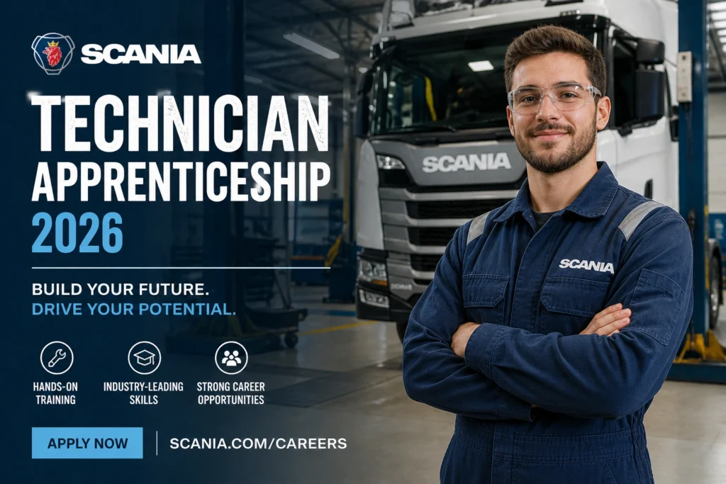 Scania Technician Apprenticeship 2026