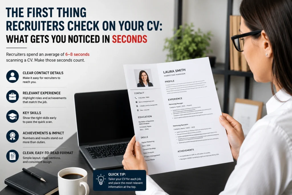 The First Thing Recruiters Check on Your CV