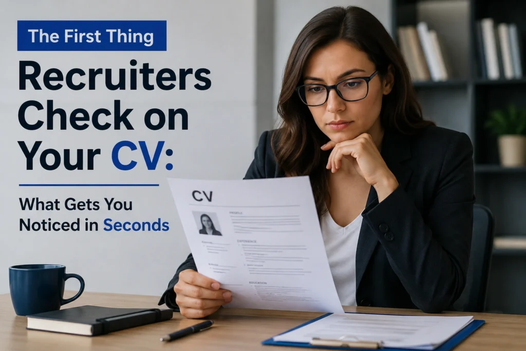 The First Thing Recruiters Check on Your CV
