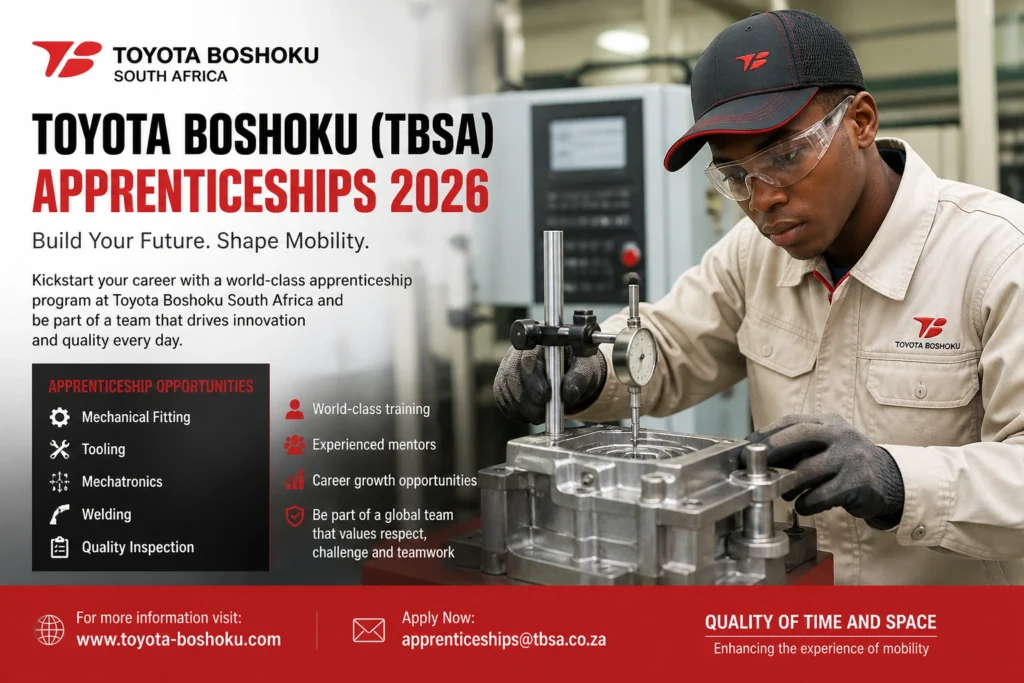 Toyota Boshoku (TBSA) Apprenticeships 2026