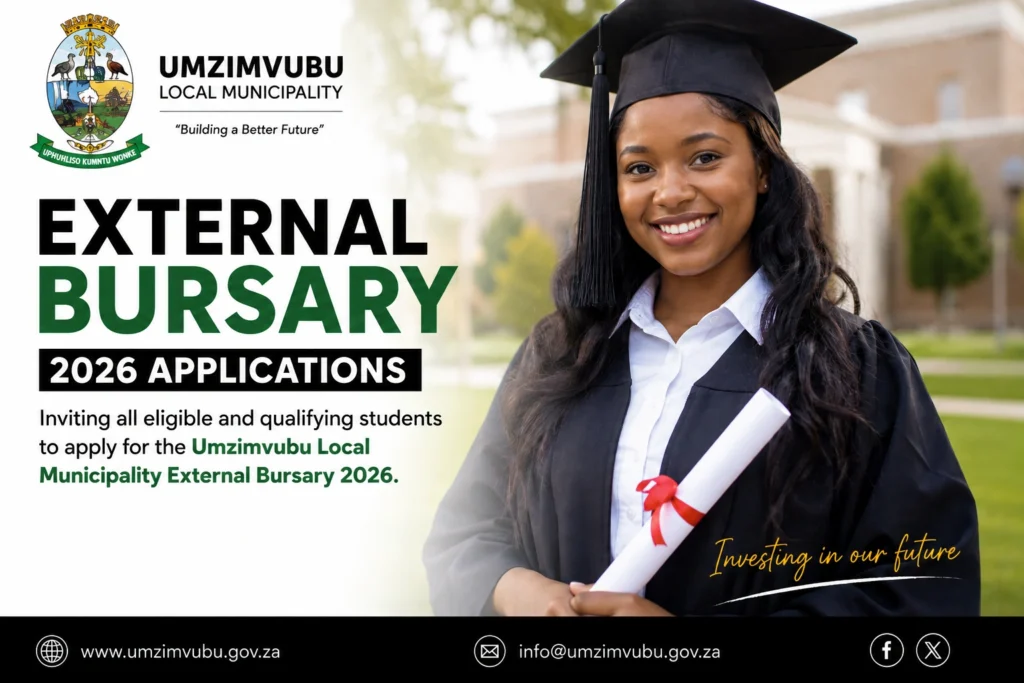 Umzimvubu Local Municipality External Bursary 2026