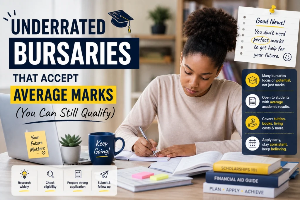 Underrated Bursaries That Accept Average Marks