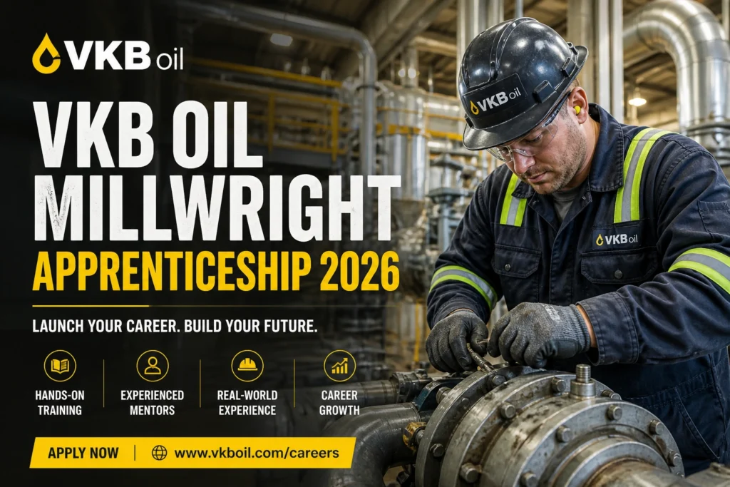 VKB Oil Millwright Apprenticeship 2026