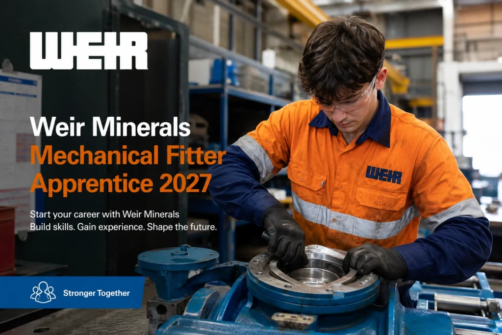 Weir Minerals Mechanical Fitter Apprentice Weir Minerals Mechanical Fitter Apprentice