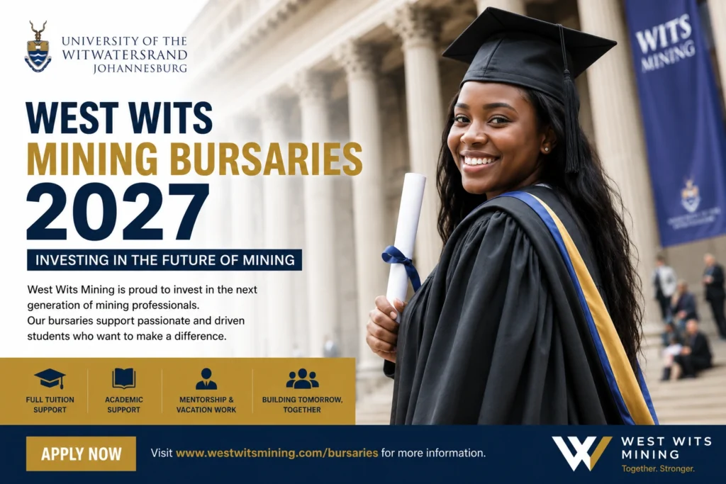 West Wits Mining Bursaries 2027