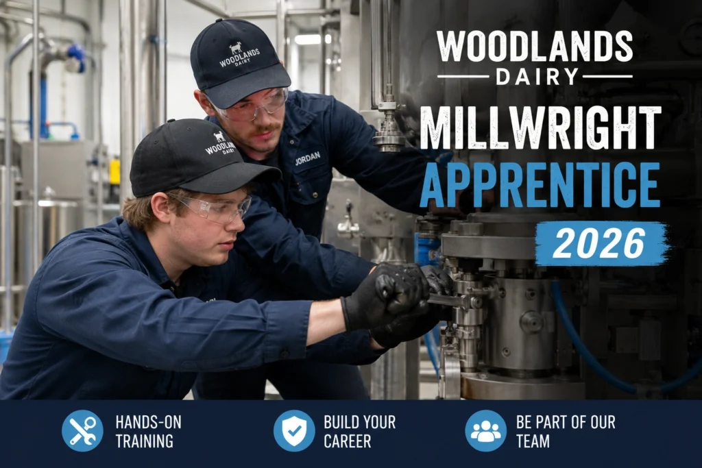 Woodlands Dairy Millwright Apprentice Woodlands Dairy Millwright Apprentice