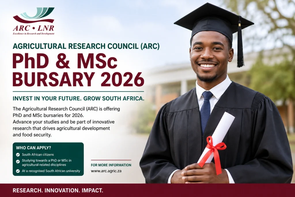 (ARC) PhD and MSc Bursary 2026
