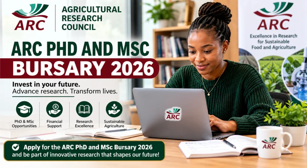 (ARC) PhD and MSc Bursary 2026 2 (ARC) PhD and MSc Bursary 2026