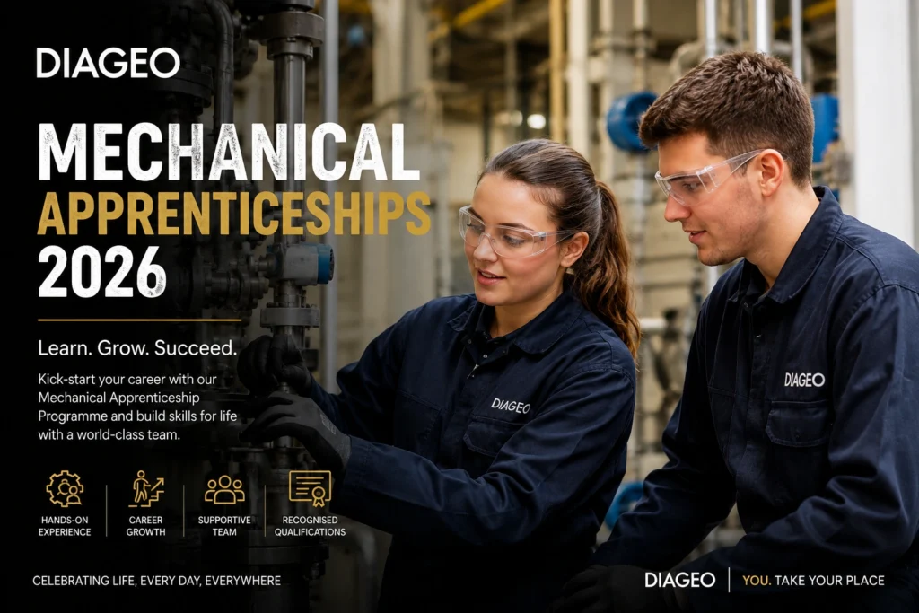 Diageo Mechanical Apprenticeships 2026
