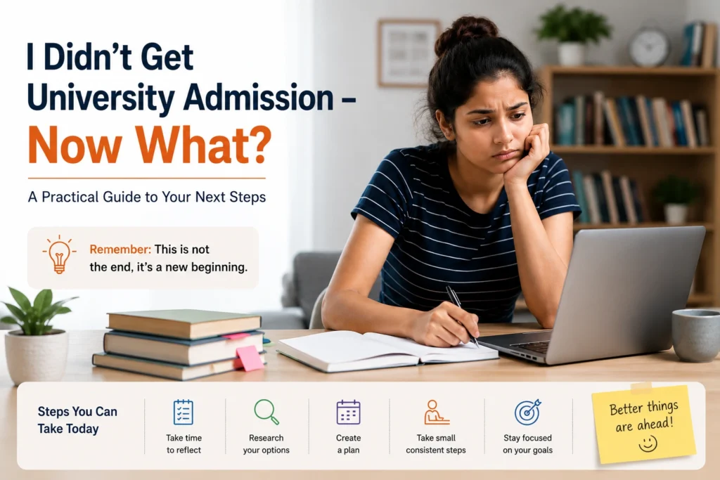 I Didn't Get University Admission - Now What