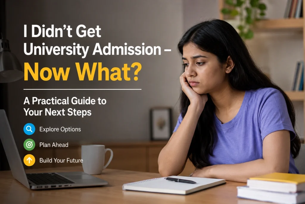 I Didn't Get University Admission - Now What
