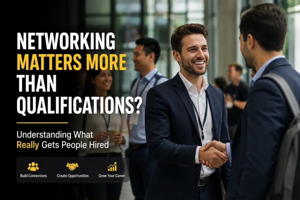 Networking Matters More Than Qualifications Networking Matters More Than Qualifications