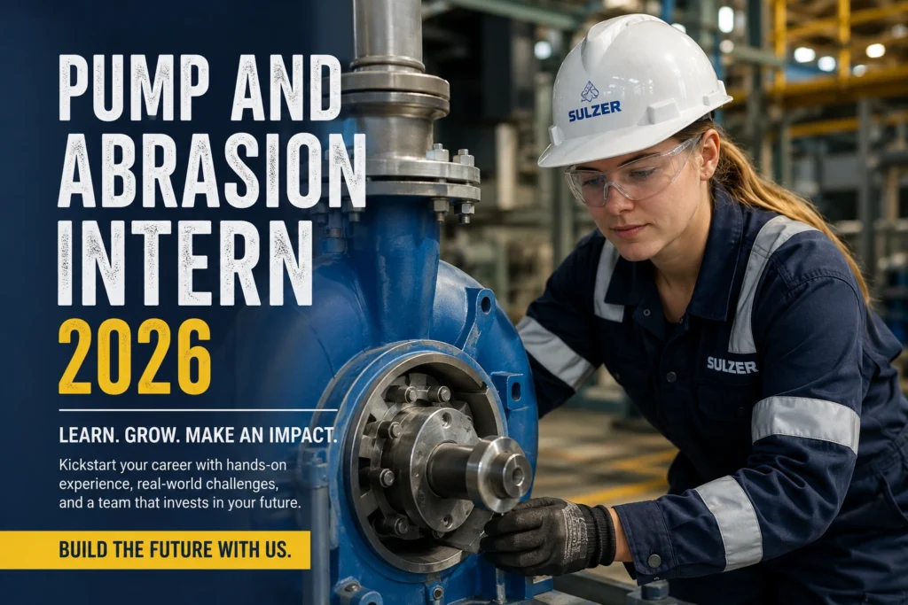 Pump and Abrasion Intern 2026 Pump and Abrasion Intern 2026