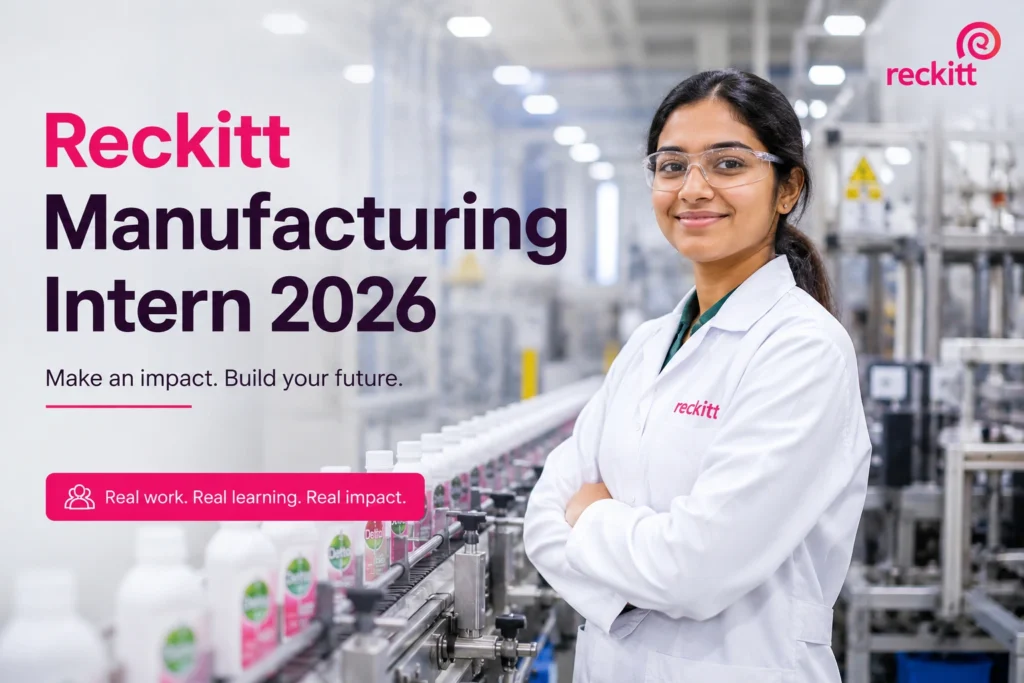 Reckitt Manufacturing Intern 2026