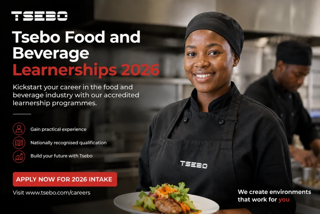 Tsebo Food and Beverage Learnerships 2026