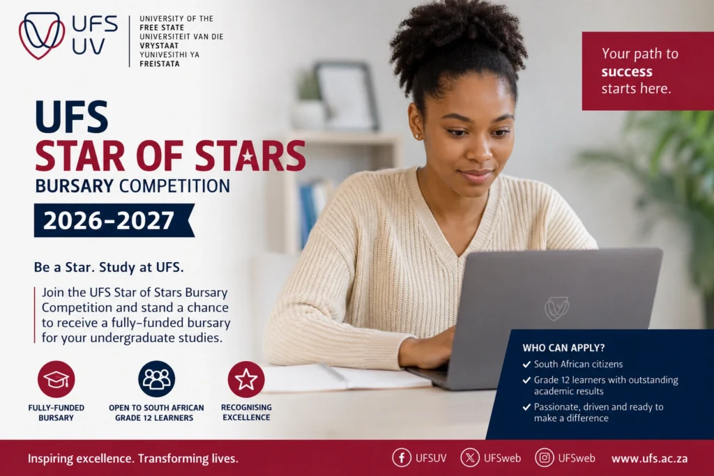 UFS Star of Stars Bursary Competition 2026-2027 UFS Star of Stars Bursary Competition 2026-2027