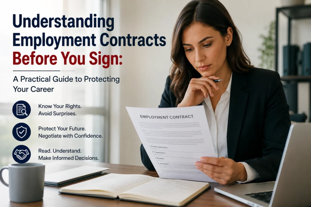 Understanding Employment Contracts Before You Sign Understanding Employment Contracts Before You Sign
