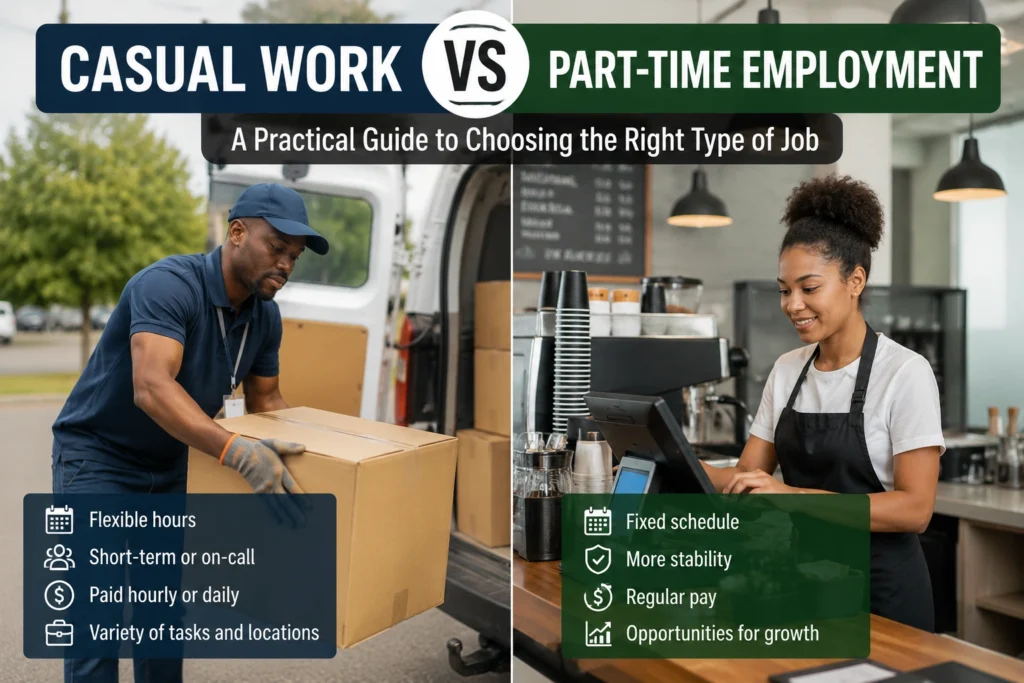 Casual Work vs Part-Time Employment