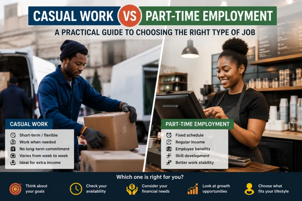 Casual Work vs Part-Time Employment