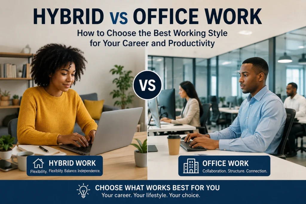 Hybrid vs Office Work Hybrid vs Office Work