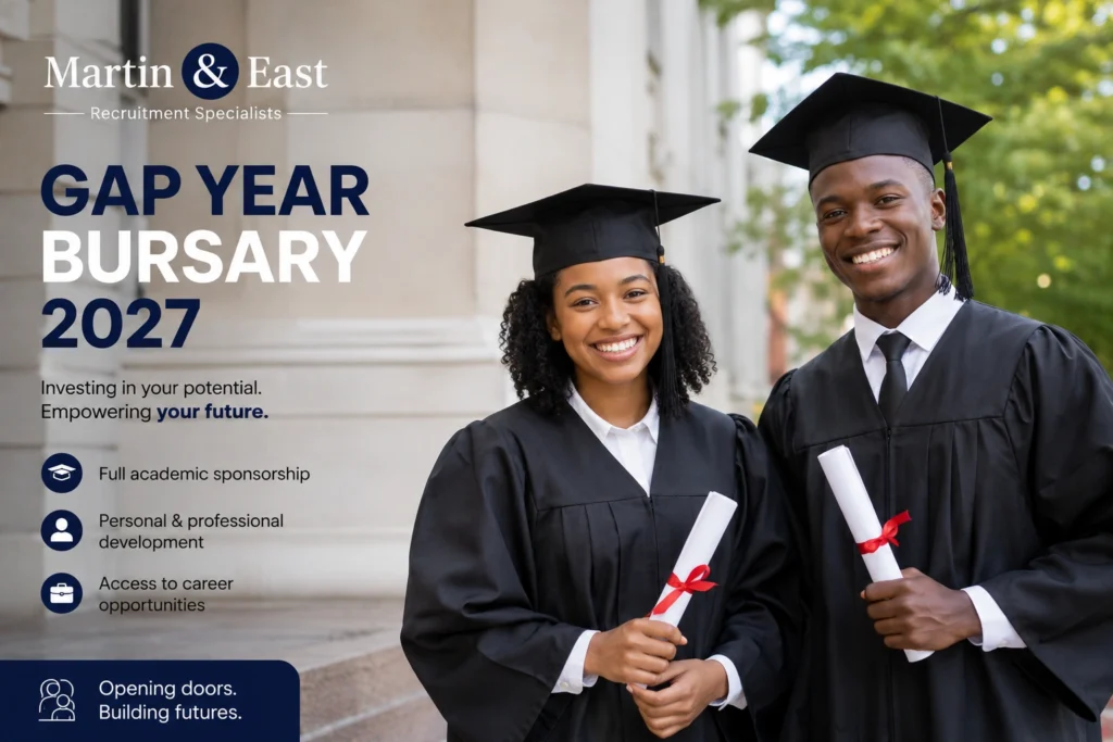 Martin & East Gap Year Bursary 2027