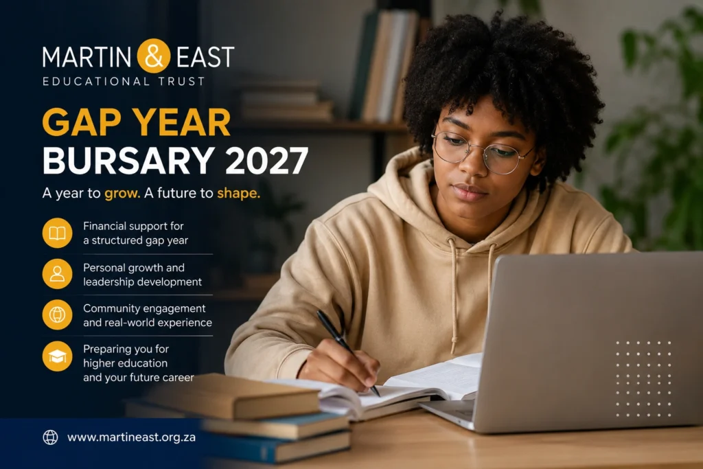 Martin & East Gap Year Bursary 2027