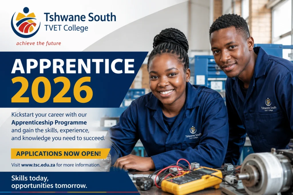 Tshwane South TVET College Apprentice 2026