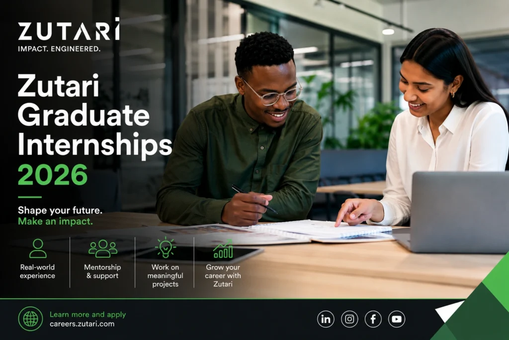 Zutari Graduate Internships 2026 Zutari Graduate Internships 2026