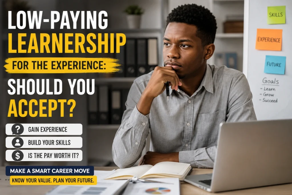 Low-Paying Learnership for the Experience