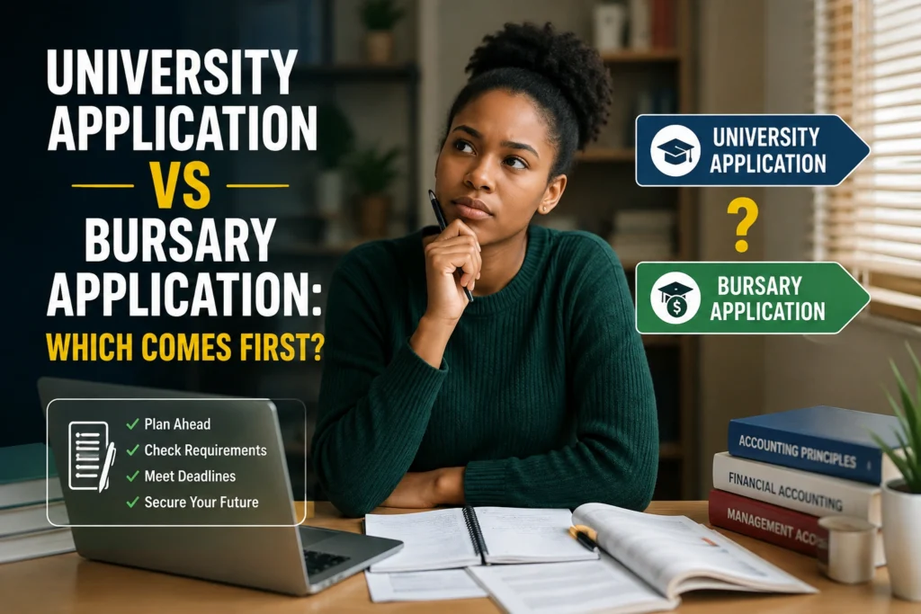 University Application vs Bursary Application